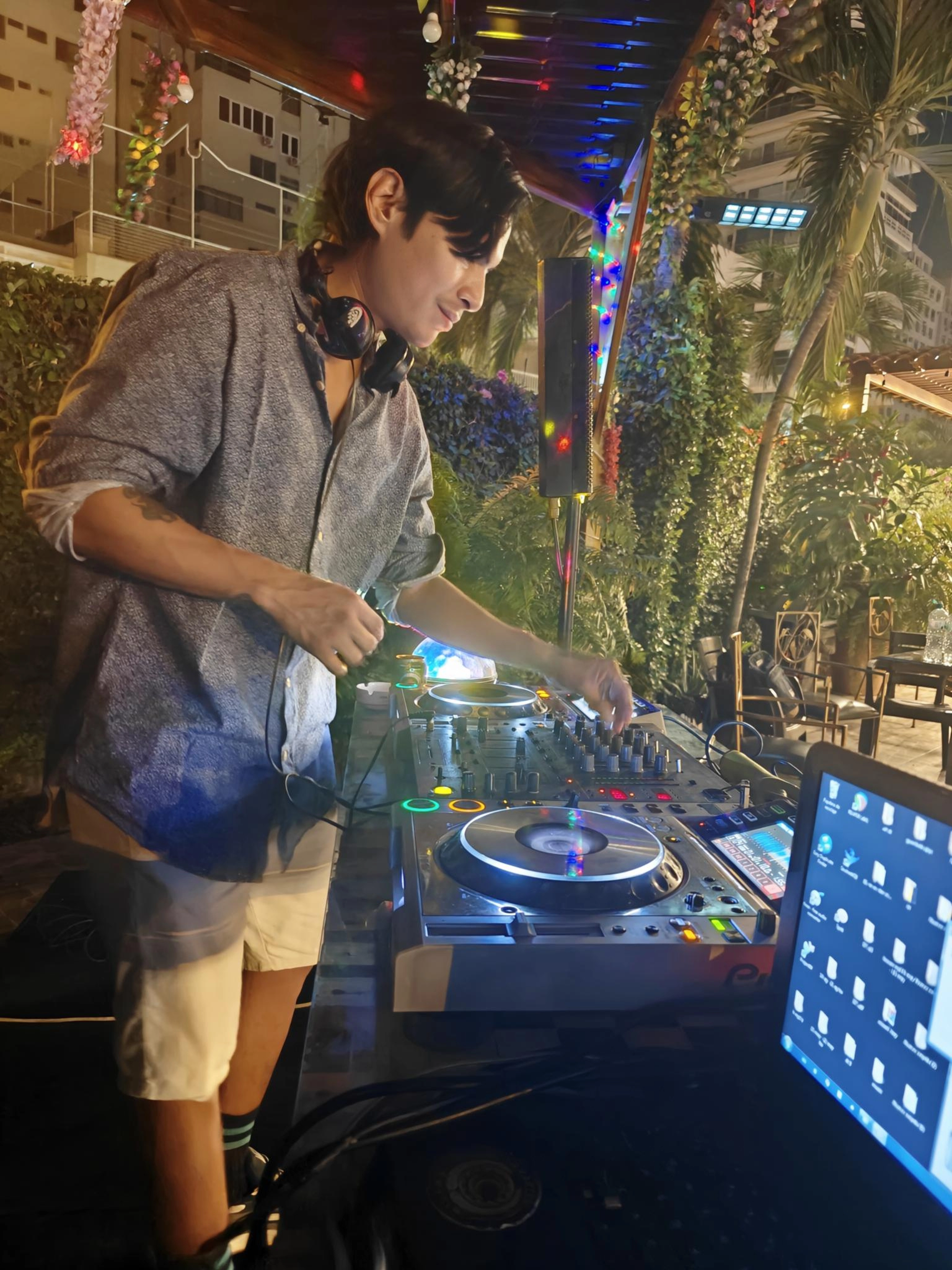DJ performing at Rabotti Social Club pool party